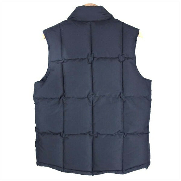 MOUNTAIN RESEARCH マウンテンリサーチ MTR-004 Vest with Silver Buttons コンチョボタン ナイロン ダウン ベスト ジレ ブラック系 M【中古】