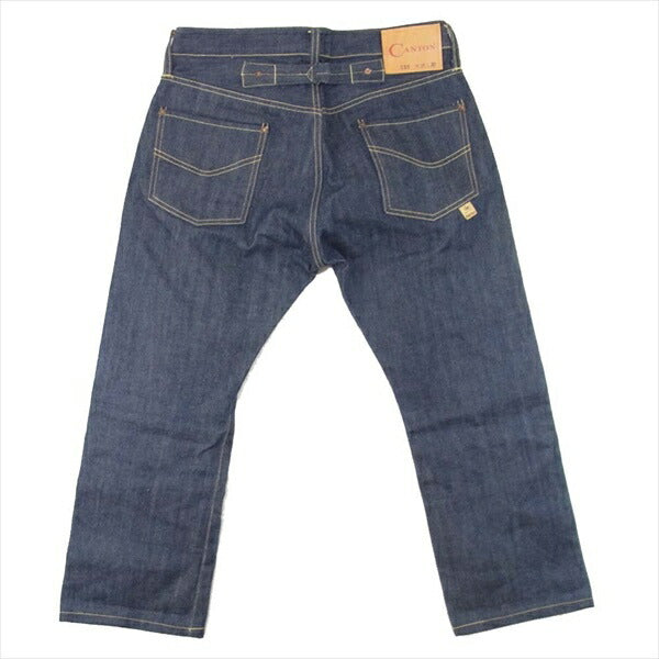 CANTON キャントン lot 120 シンチバック インディゴ デニム パンツ インディゴブルー系 インディゴブルー系 W28【中古】
