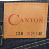 CANTON キャントン lot 120 シンチバック インディゴ デニム パンツ インディゴブルー系 インディゴブルー系 W28【中古】