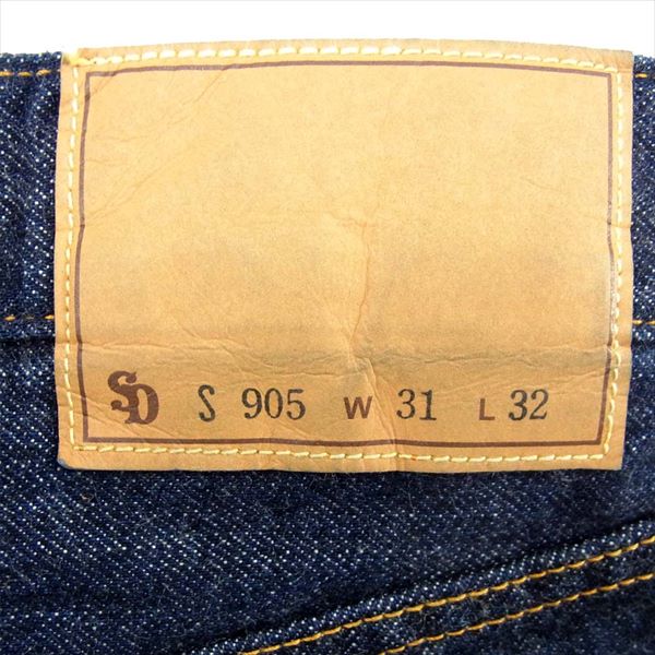 STANDARD CALIFORNIA スタンダードカリフォルニア S 905 ワンウォッシュ デニム パンツ インディゴブルー系 W31【美品】【中古】