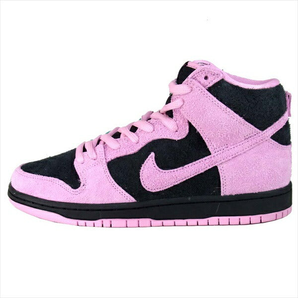 NIKE ナイキ CU7349-001 SB DUNK HIGH PRO PRM ダンク ハイ プロ プレミアム スニーカー BLACK/PINKRISE-LUCKYGREEN US9【新古品】【未使用】【中古】
