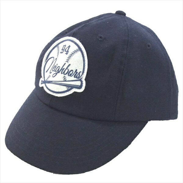 NEIGHBORHOOD ネイバーフッド 151YGNH-HT07 15SS BB W-CAP ベースボール キャップ ネイビー系 M【極上美品】【中古】