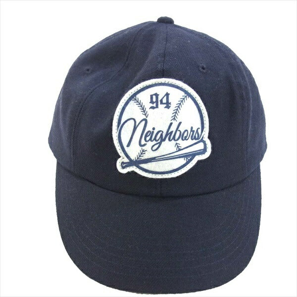 NEIGHBORHOOD ネイバーフッド 151YGNH-HT07 15SS BB W-CAP ベースボール キャップ ネイビー系 M【極上美品】【中古】
