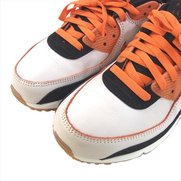 NIKE ナイキ CJ0611-100 AIR MAX 90 PRM エアマックス ローカット スニーカー オレンジ×ブラック×ホワイト 27.5cm【美品】【中古】