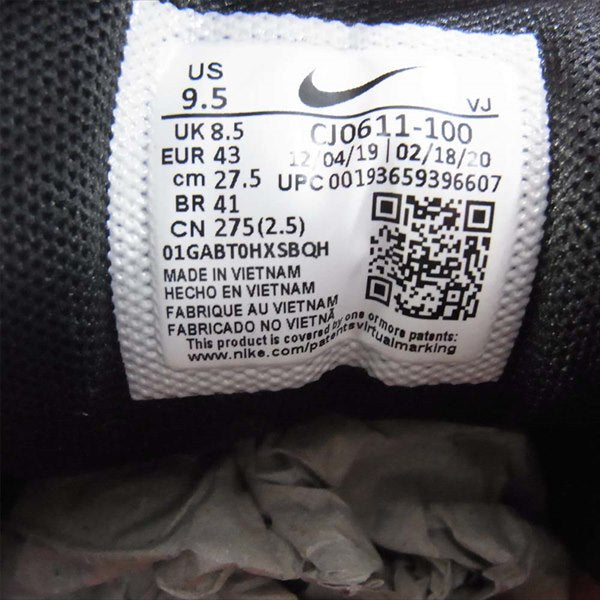 NIKE ナイキ CJ0611-100 AIR MAX 90 PRM エアマックス ローカット スニーカー オレンジ×ブラック×ホワイト 27.5cm【美品】【中古】