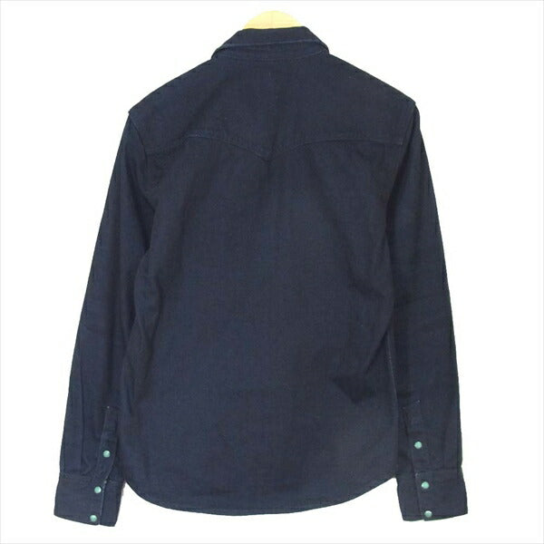 Nudie Jeans ヌーディージーンズ デニム ウエスタン スナップボタン 長袖シャツ インディゴブルー系  インディゴブルー系 M【中古】