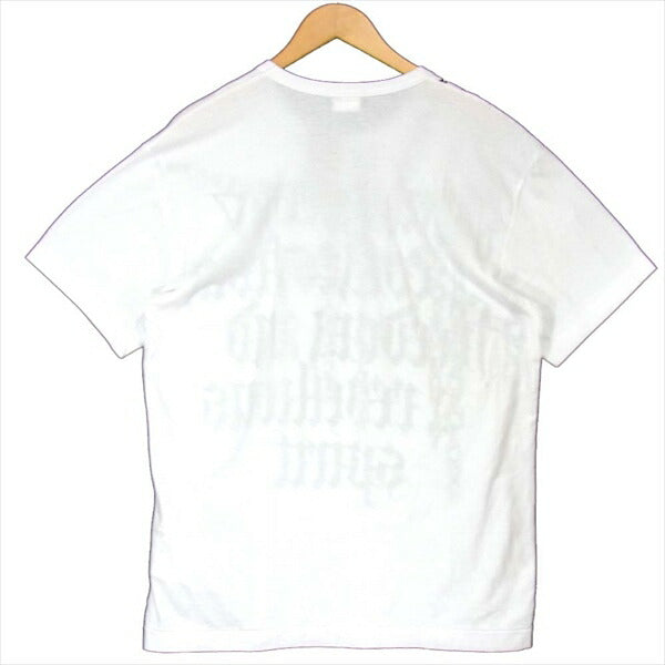 COMME des GARCONS HOMME PLUS コムデギャルソンオムプリュス PD-T059 19AW カリグラフィーアーティスト プリント Tシャツ 白系 L【新古品】【未使用】【中古】