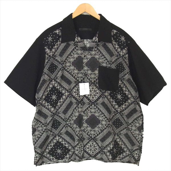 SOPHNET. ソフネット 20SS SOPH-200026 pattern mix aloha shirt マルチ パターン アロハ 半袖シャツ 黒系 XL【中古】