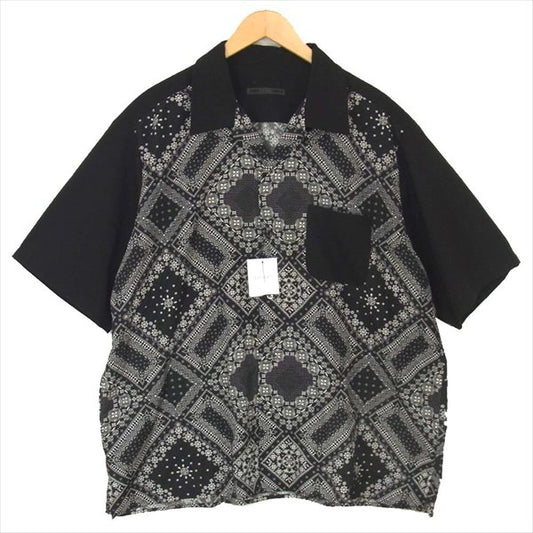 SOPHNET. ソフネット 20SS SOPH-200026 pattern mix aloha shirt マルチ パターン アロハ 半袖シャツ 黒系 XL【中古】