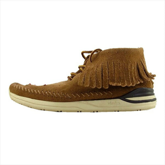 VISVIM ビズビム MALISEET SHAMAN FOLK MID ビーズ レザー シューズ ブーツ ライトブラウン系 US8.5【中古】