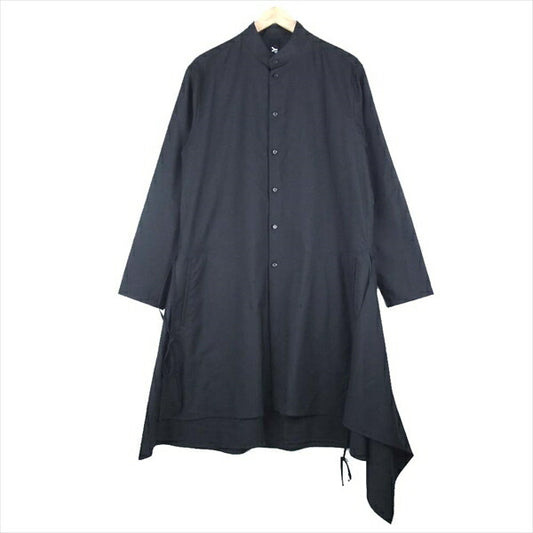Yohji Yamamoto ヨウジヤマモト Ground Y グラウンドワイ GN-B05-100 T/W ギャバジン サック クロス 長袖シャツ ブラック系 3【新古品】【未使用】【中古】