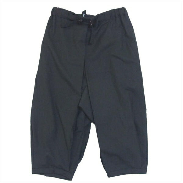 Yohji Yamamoto ヨウジヤマモト Ground Y グラウンドワイ GA-P11-100 T/W HAKAMA ギャバジン ハカマ パンツ 黒系 3【新古品】【未使用】【中古】