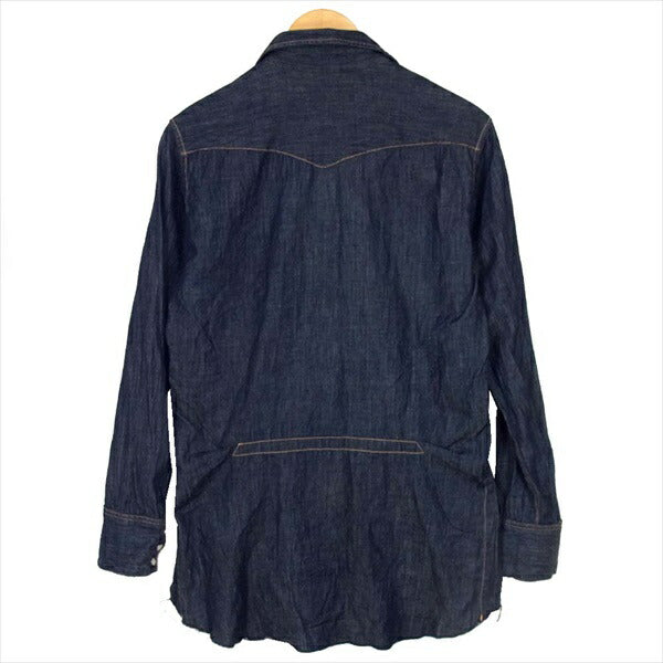 BED J.W. FORD ベッドフォード 16AW-B-BL01 DENIM Fly front デニム フライ フロント 長袖シャツ インディゴブルー系【中古】