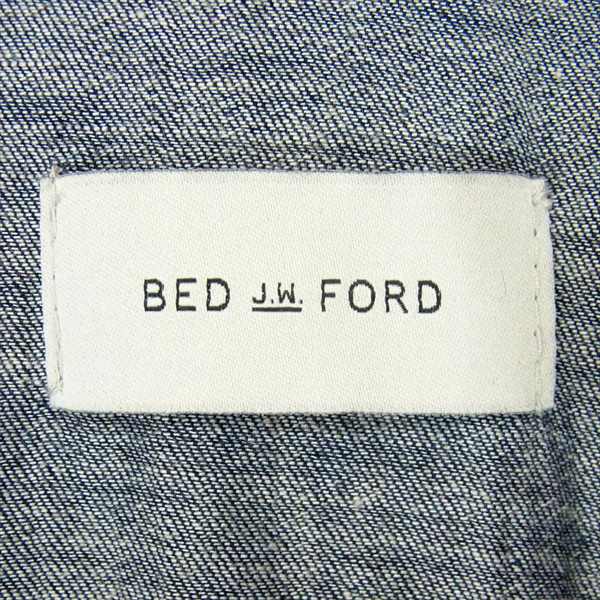 BED J.W. FORD ベッドフォード 16AW-B-BL01 DENIM Fly front デニム フライ フロント 長袖シャツ インディゴブルー系【中古】