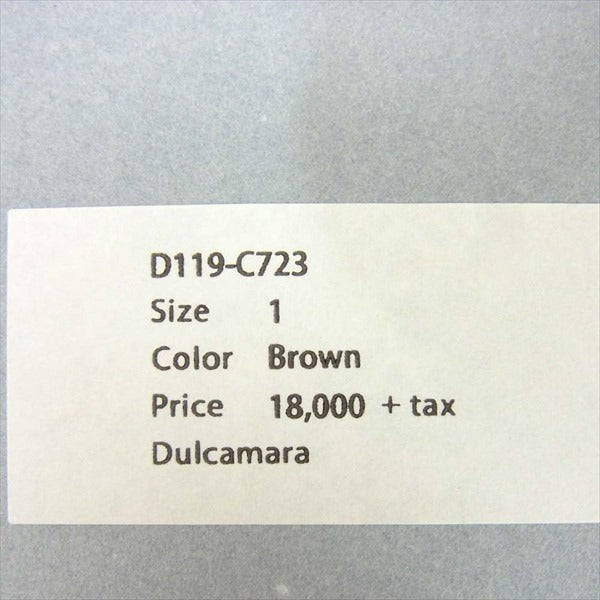 Dulcamara ドゥルカマラ D119-C723 ダメージ SWカットオフ 安全ピン カーディガン ブラウン系 1【中古】
