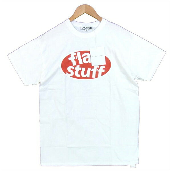 FLAGSTUFF フラッグスタッフ ロゴ プリント 半袖Tシャツ コットン 半袖 Tシャツ ホワイト系 ホワイト系 M【極上美品】【中古】