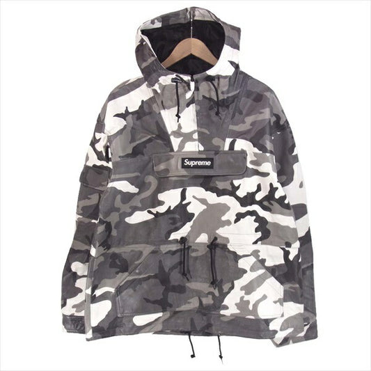 Supreme シュプリーム 18AW Leather Anorak Snowcamo レザー アノラック ジャケット スノーカモ ジャケット マルチカラー系 L【中古】