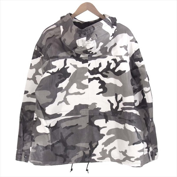 Supreme シュプリーム 18AW Leather Anorak Snowcamo レザー アノラック ジャケット スノーカモ ジャケット マルチカラー系 L【中古】