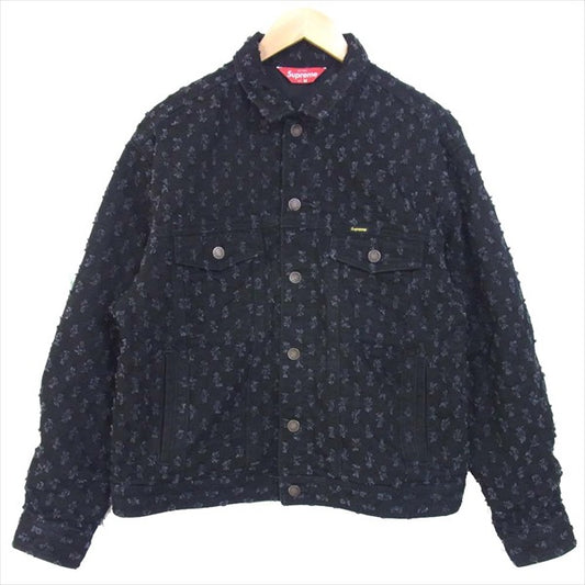 Supreme シュプリーム 20SS Hole Punch Denim Jacket ホール パンチ デニムジャケット デニム ジャケット ブラック系 M【美品】【中古】