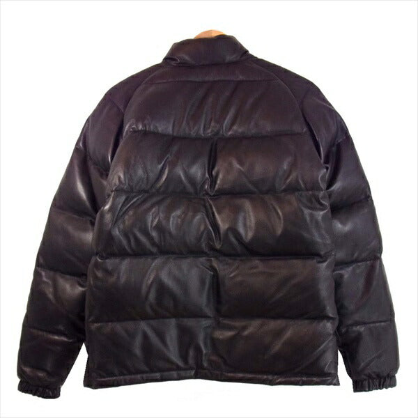A BATHING APE アベイシングエイプ アベイシングエイプ A BATHING APE 1F70141005 LEATHER CLASSIC DOWN JACKET レザー クラシック ダウン ジャケット ダウン ジャケット 黒系 M 【即決】 黒系 M【中古】