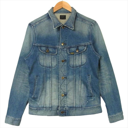 Lee リー ナノユニバース nano universe LB00062 別注 裏起毛 USED加工 ストレッチ ジェガーズ デニム ジャケット インディゴブルー系 インディゴブルー系 L【中古】