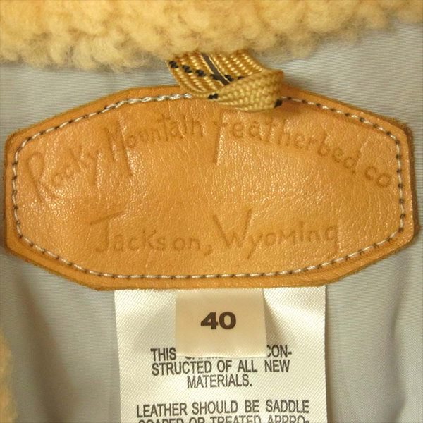 Rocky Mountain FeatherBed ロッキーマウンテンフェザーベッド × FILMELANGE フィルメランジェ CHRISTY VEST クリスティ ダウン カジュアルベスト グレー系 40【中古】