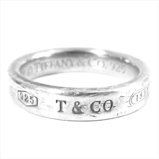 TIFFANY&Co. ティファニー 1837 925silver ナロー リング シルバー 9号程度【中古】