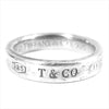 TIFFANY&Co. ティファニー 1837 925silver ナロー リング シルバー 9号程度【中古】