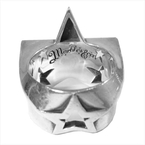 MARBLES マーブルズ 925silver メンズ 星柄 スター 指輪 リング シルバー 13号程度【中古】