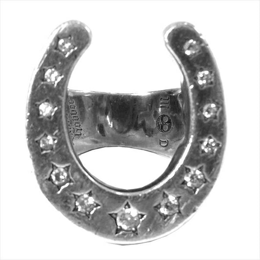 BANKROBBER バンクロバー メンズ 950silver ホースシュー リング シルバー 10号程度【中古】