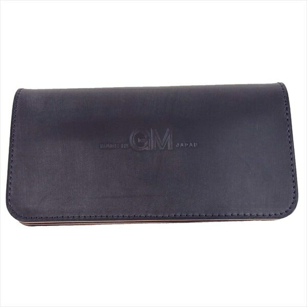 MADE IN GM JAPAN メイドインジーエムジャパン LONG WALLET レザー トラッカー ロング ウォレット ネイビー 財布 ネイビー系【新古品】【未使用】【中古】