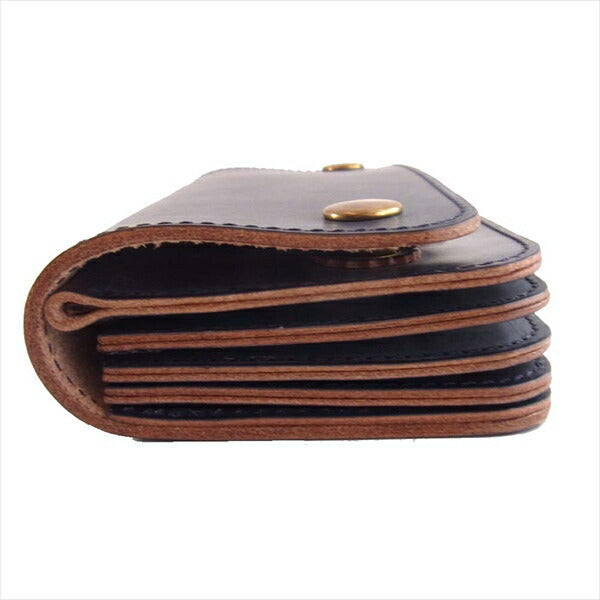 MADE IN GM JAPAN メイドインジーエムジャパン LONG WALLET レザー トラッカー ロング ウォレット ネイビー 財布 ネイビー系【新古品】【未使用】【中古】