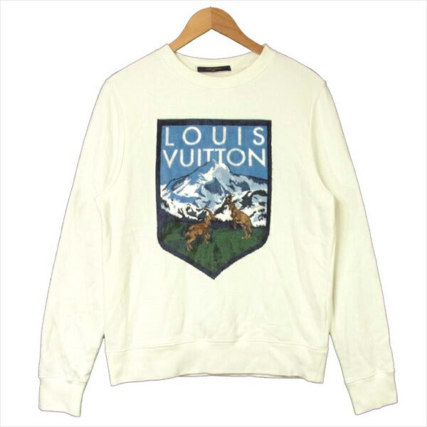LOUIS VUITTON ルイ・ヴィトン HFY68WHXU 19SS ナショナルパーク 長袖 スウェット ホワイト系 M【中古】