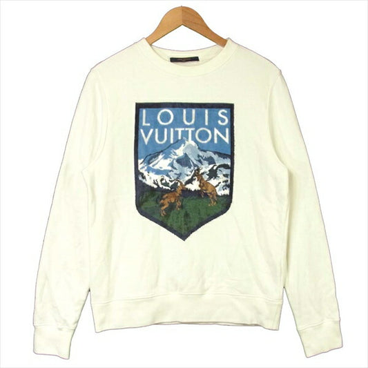 LOUIS VUITTON ルイ・ヴィトン HFY68WHXU 19SS ナショナルパーク 長袖 スウェット ホワイト系 M【中古】