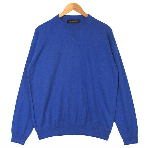 LOUIS VUITTON ルイ・ヴィトン 19AW RM192Q JZE HHN42W インサイドアウト シルク混カシミヤ ニット ブルー系 M【中古】