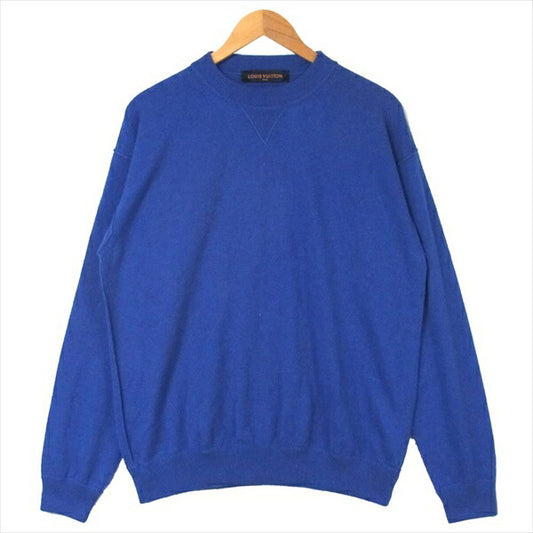 LOUIS VUITTON ルイ・ヴィトン 19AW RM192Q JZE HHN42W インサイドアウト シルク混カシミヤ ニット ブルー系 M【中古】