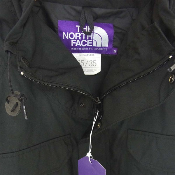 THE NORTH FACE ノースフェイス NP2854N PURPLE LABEL 65/35 Mountain Parka パープルレーベル マウンテン パーカー ジャケット 黒系 M【新古品】【未使用】【中古】