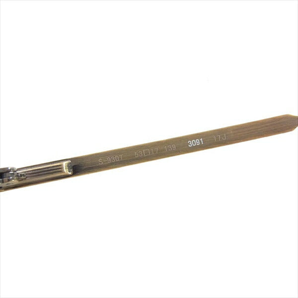 999.9 フォーナインズ S-930T メタルフレーム 眼鏡 ブラック系 53□17 139【中古】