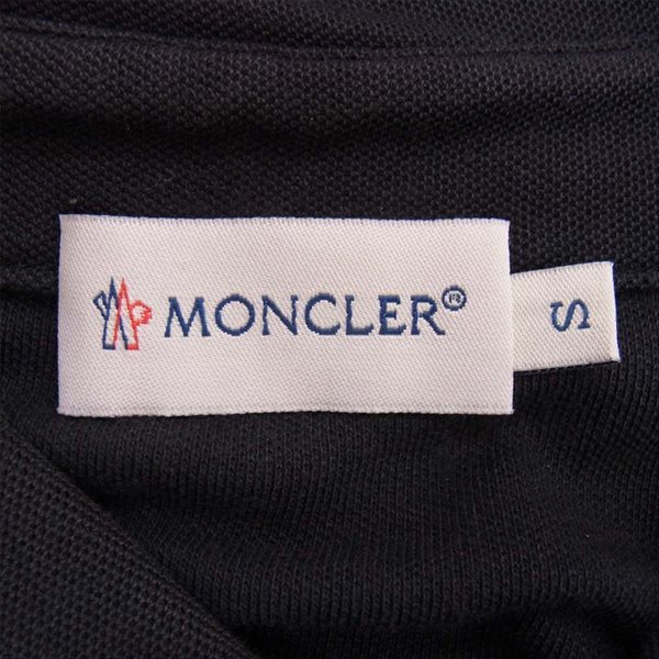 MONCLER モンクレール 国内正規品 レディース コットン ポロシャツ ブラック系 S【中古】