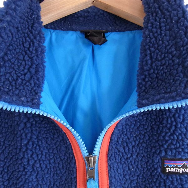 patagonia パタゴニア 65619FA15 KIDS RETRO-X VEST キッズ レトロ エックス ベスト ジレ 青系 XL【中古】