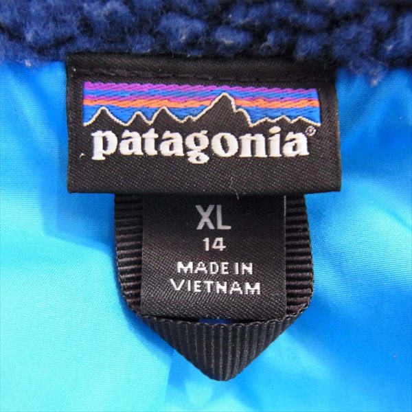 patagonia パタゴニア 65619FA15 KIDS RETRO-X VEST キッズ レトロ エックス ベスト ジレ 青系 XL【中古】