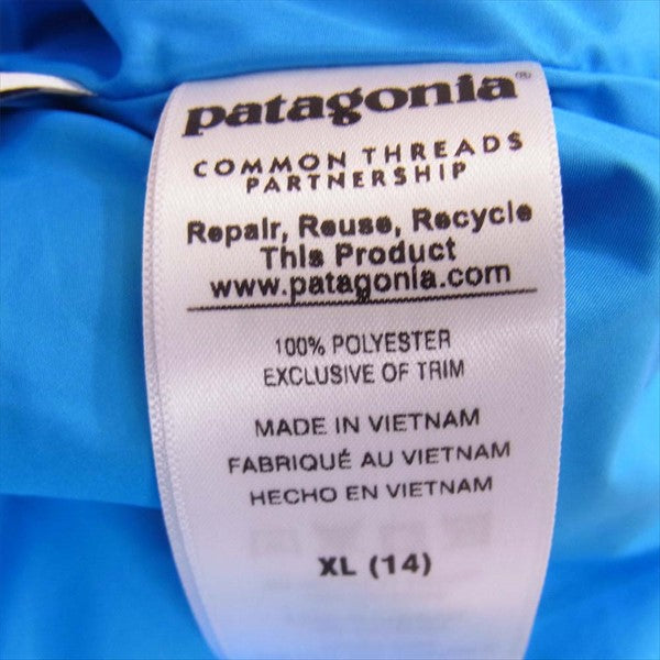 patagonia パタゴニア 65619FA15 KIDS RETRO-X VEST キッズ レトロ エックス ベスト ジレ 青系 XL【中古】