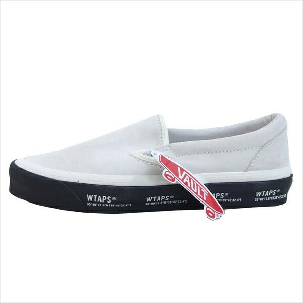 WTAPS ダブルタップス バンズ VANS VN0A45JK20F OG Classic Slip-On ロゴ クラシック ホワイト系 28cm【新古品】【未使用】【中古】