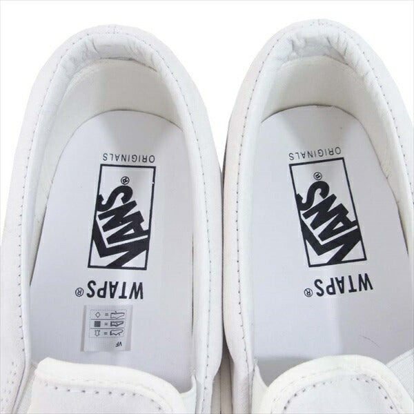WTAPS ダブルタップス バンズ VANS VN0A45JK20F OG Classic Slip-On ロゴ クラシック ホワイト系 28cm【新古品】【未使用】【中古】
