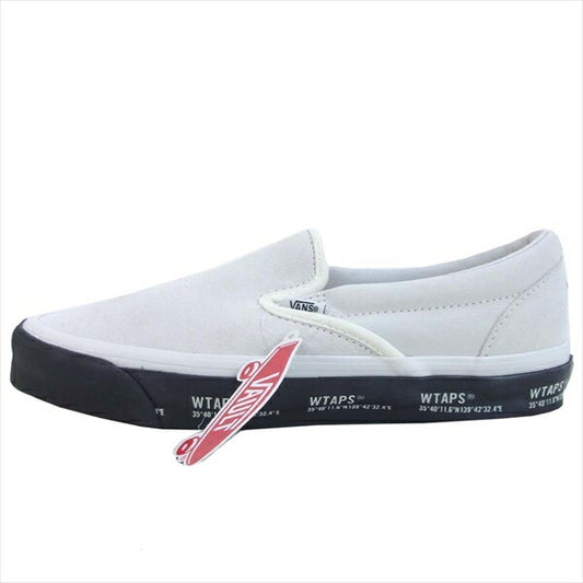 WTAPS ダブルタップス × VANS 201BWVND-FWM02S OG CLASSIC SLIP-ON クラシック スリッポン スニーカー ホワイト系 27.5cm【新古品】【未使用】【中古】