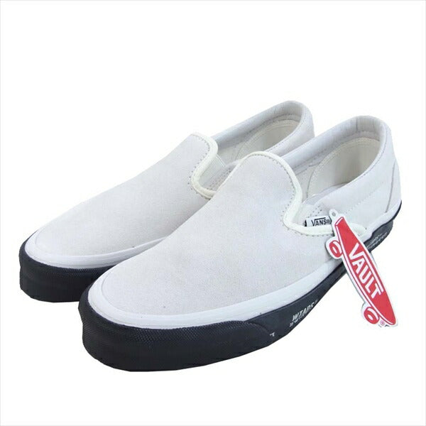 WTAPS ダブルタップス × VANS 201BWVND-FWM02S OG CLASSIC SLIP-ON クラシック スリッポン スニーカー ホワイト系 27.5cm【新古品】【未使用】【中古】