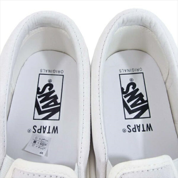 WTAPS ダブルタップス × VANS 201BWVND-FWM02S OG CLASSIC SLIP-ON クラシック スリッポン スニーカー ホワイト系 27.5cm【新古品】【未使用】【中古】