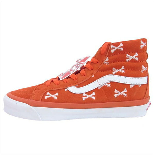 WTAPS ダブルタップス バンズ ヴォルト VANS VALT VN0A4BVB20Q1 Og Sk8-Hi Lx ボーン刺繍 ハイカット スニーカー オレンジ系 26cm【新古品】【未使用】【中古】
