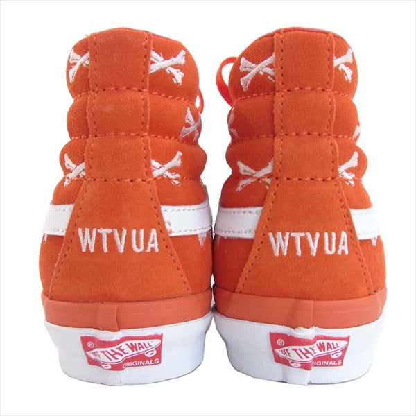 WTAPS ダブルタップス バンズ ヴォルト VANS VALT VN0A4BVB20Q1 Og Sk8-Hi Lx ボーン刺繍 ハイカット スニーカー オレンジ系 26cm【新古品】【未使用】【中古】
