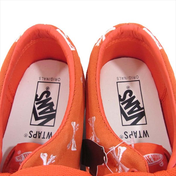 WTAPS ダブルタップス バンズヴォルト VANS VALT VN0A4BVA20Q1 Og Era Lx エラ ボーン刺繍 スリッポン スニーカー オレンジ系 27cm【新古品】【未使用】【中古】